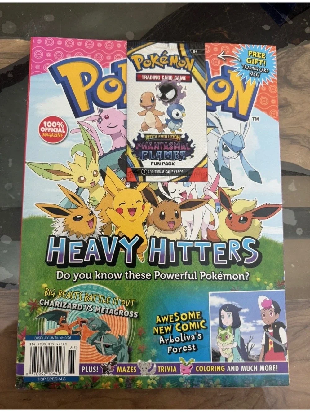 Pokémon Magazine Mega Evolution Phantasmal Flames Mini-Pack